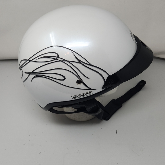 Harley Davidson 1/2 Helmet Large Destination Ear flaps & Visor - Picture 5 of 13